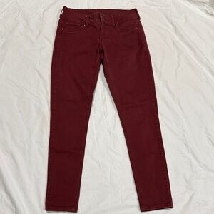 💚Maurices Burgundy Youth Jeans. Girls Size Small - Regular,